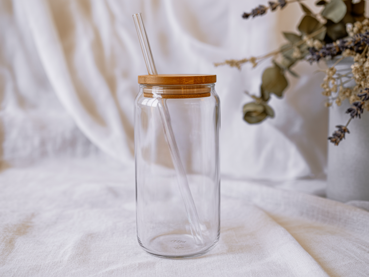 16oz Custom Glass Cup