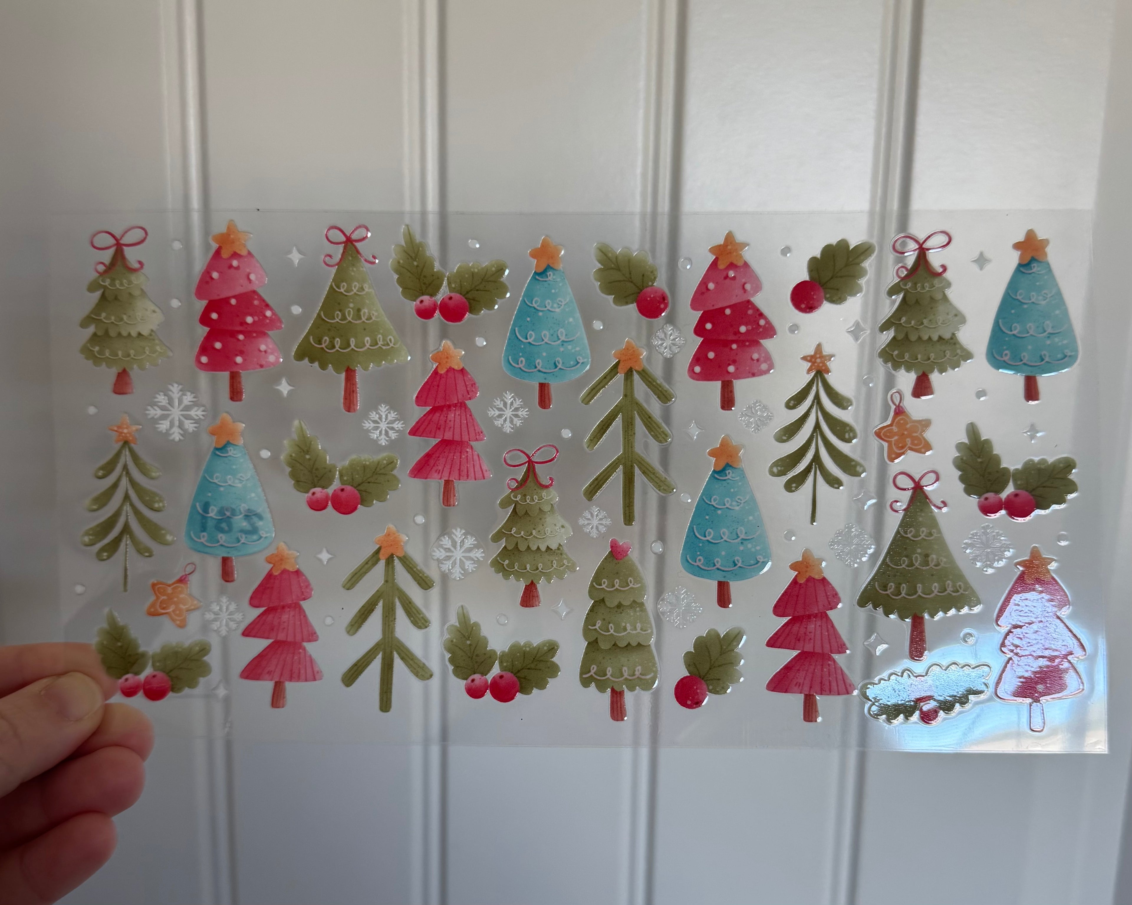 Vintage winter trees