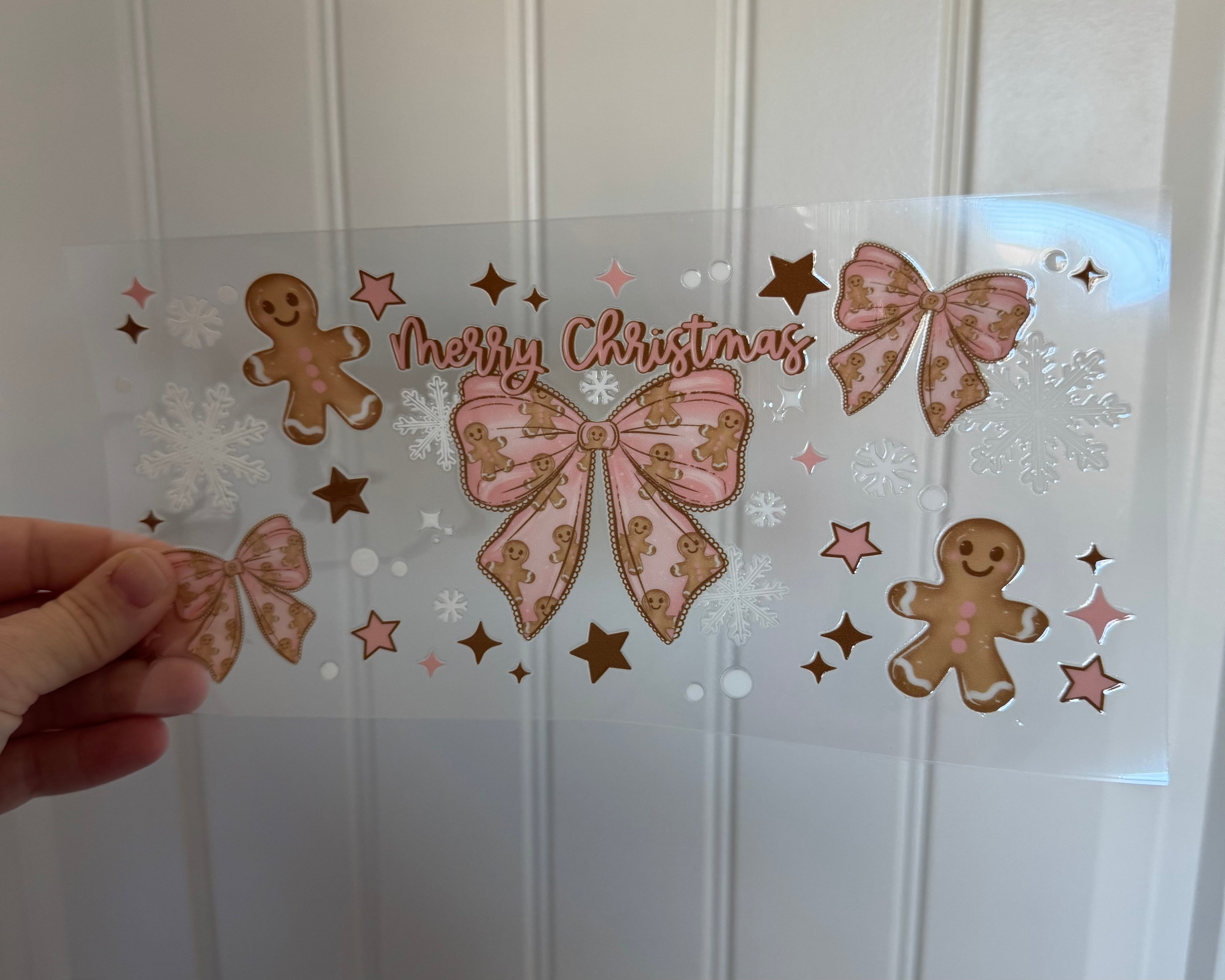 Merry Christmas Gingerbread Bows